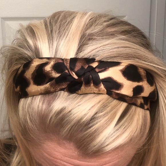 Leopard Knot Headband; Only One Left! - Picture 3 of 3